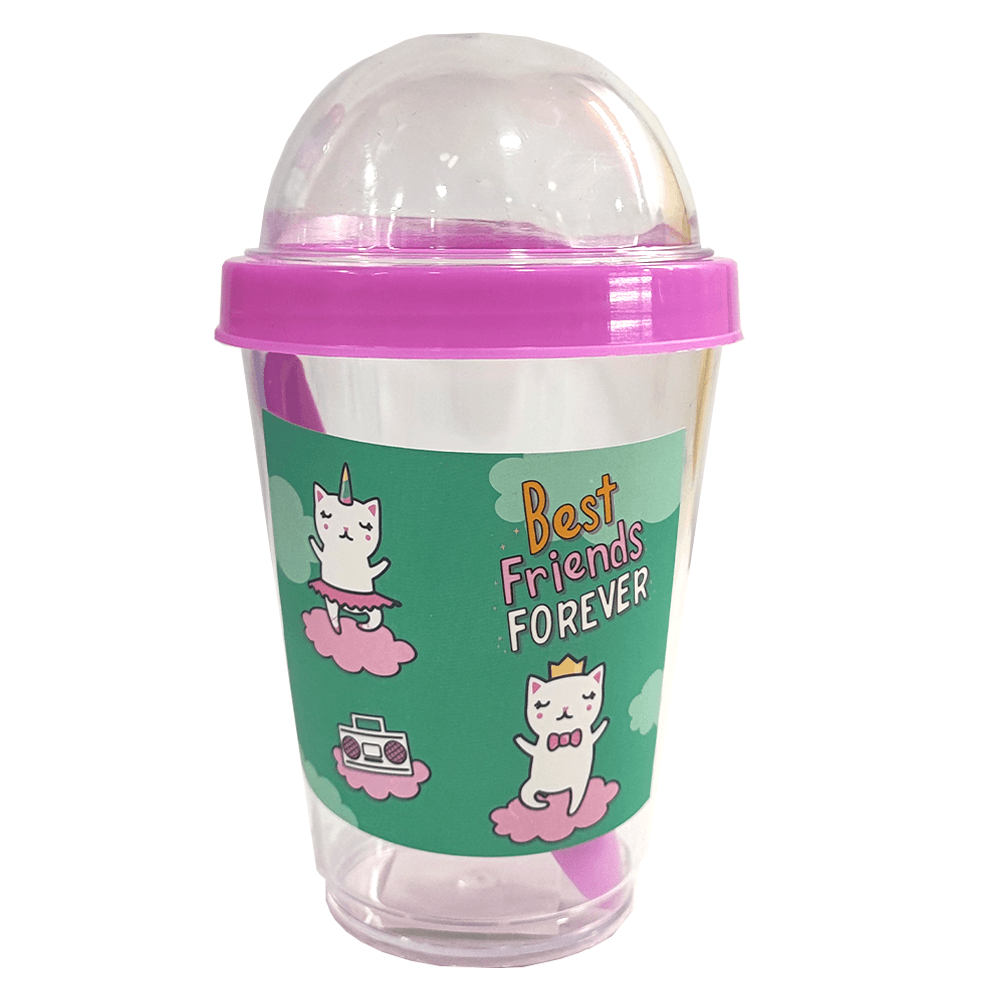 Vaso Para Yogurt 300 Ml Con Cuchara Di-Hogar