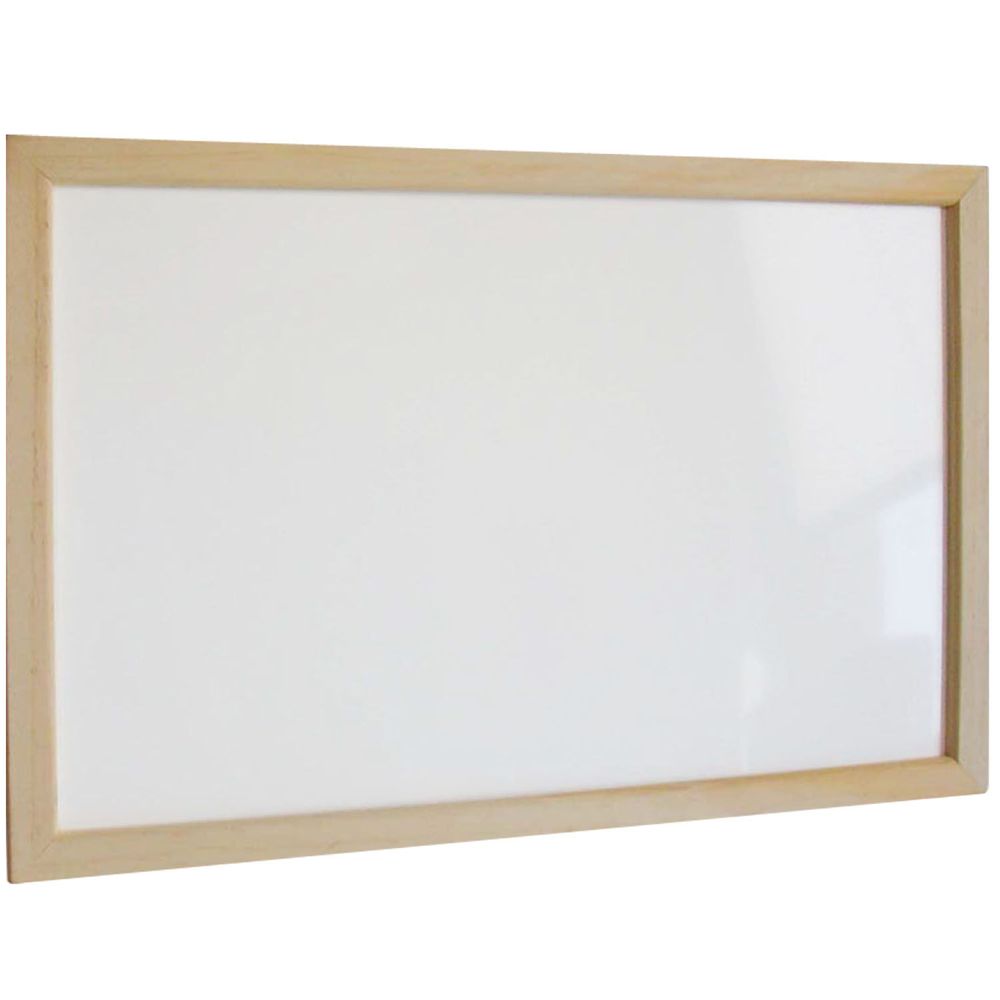 Pizarra Blanca Mural 45 X 60 Cm Marco De Madera Fultons