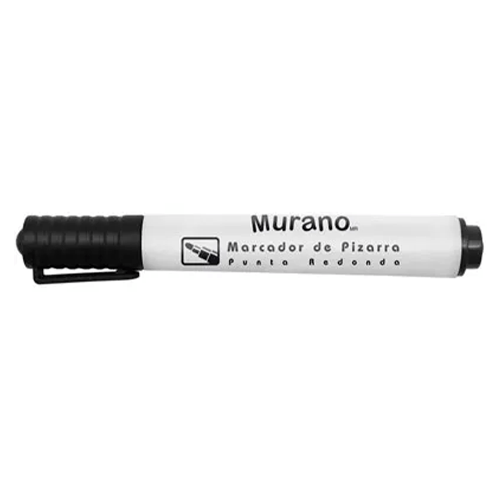 Marcador De Pizarra Desechable Punta Redonda Negro  Murano