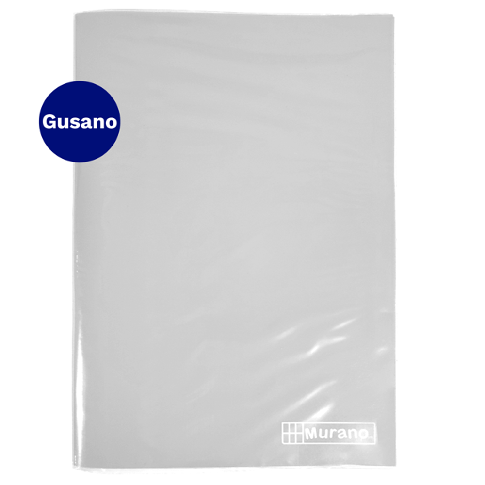 Carpeta  Plastificada Con  Gusano Oficio  Blanca Murano