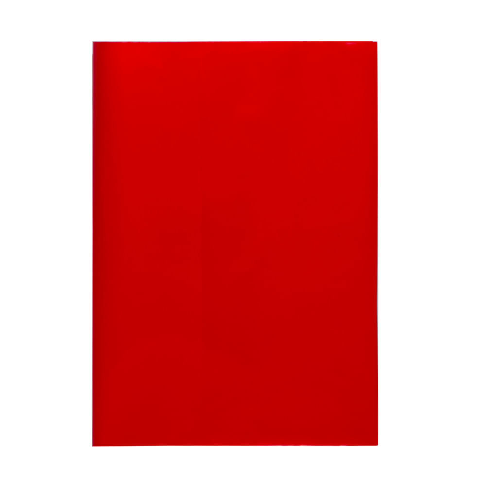 Forro  Cuaderno College Rojo Plastico Murano
