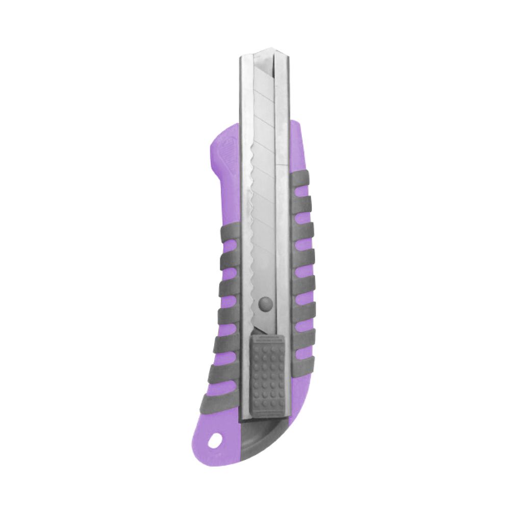 Cuchillo Cartonero Grande Con  Mango Goma Y Blo Lavoro