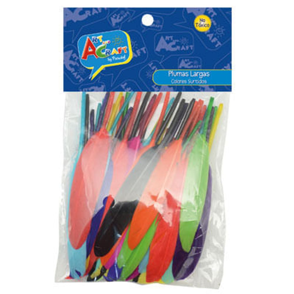 Plumas Largas  10-15 Cm Colores Bolsa 50 Pcs Art & Craft