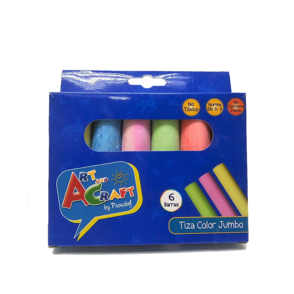 Tiza Jumbo 6 Colores Art & Craft