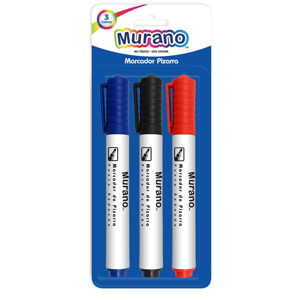 Marcador Pizarra Set 3 Unidades Blister Murano