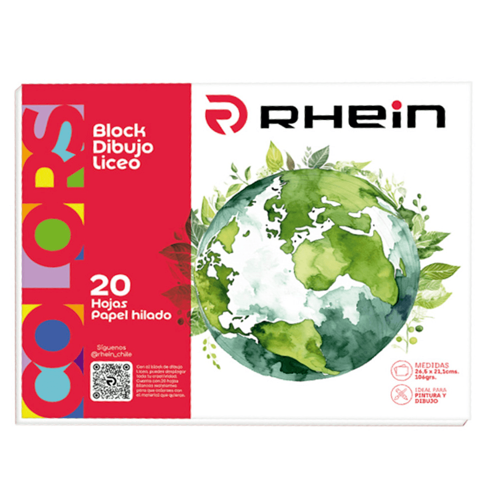 Block Dibujo Liceo 60 20 Hojas Rhein