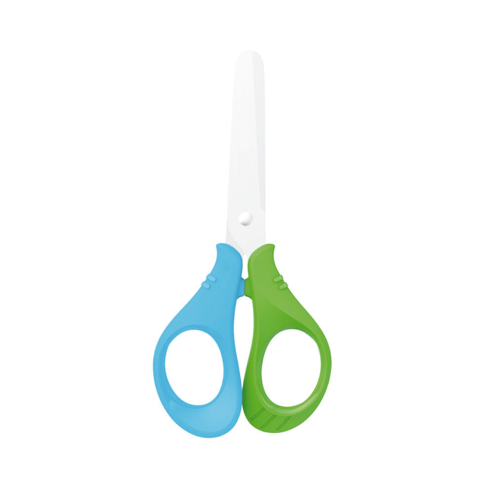 Tijera Escolar Punta Roma Basic Ergo 13 Cm (5 Pulg) 1 unidad Rhein