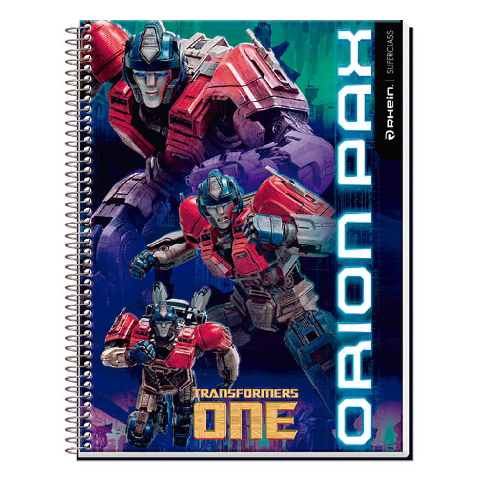 Cuaderno Universitario Transformers 100 Hojas Cuadros 7 Mm Diseño 4 Rhein