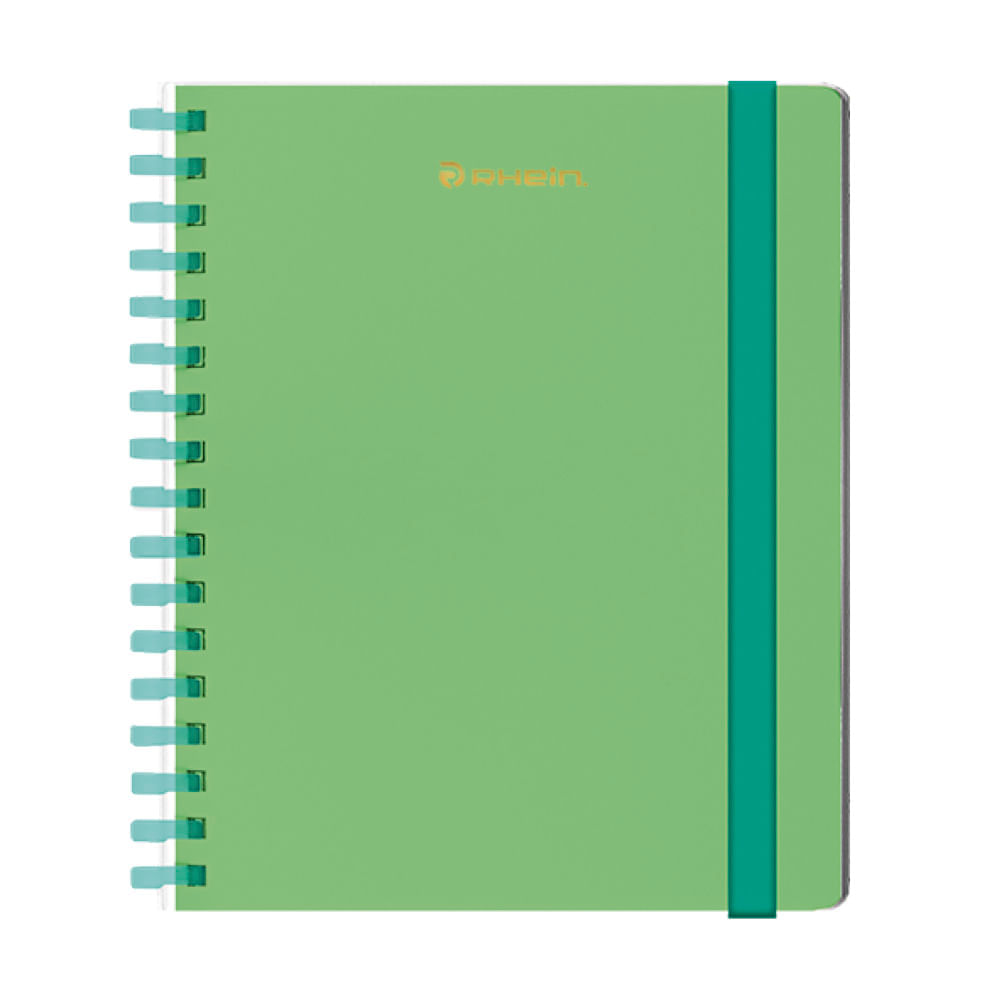 Cuaderno Universitario Dopamine Premium Espiral Soft Tapa Polipropileno 100 Hojas Cuadros7Mm Rhein