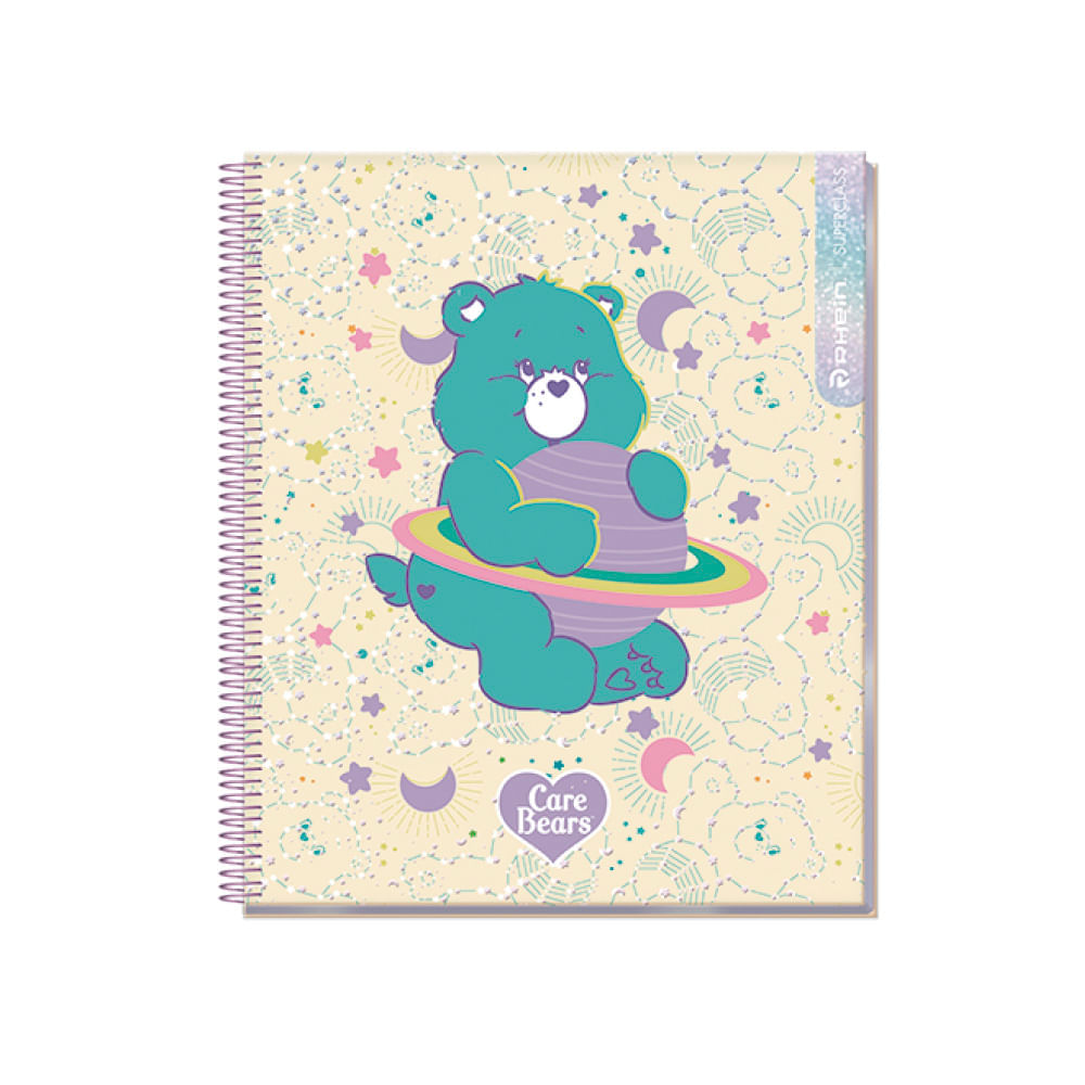 Cuaderno Especial Super Class 1/2 Oficio Care Bears Magic 120 Hojas Puntos 5 Mm 70 Gr Rhein