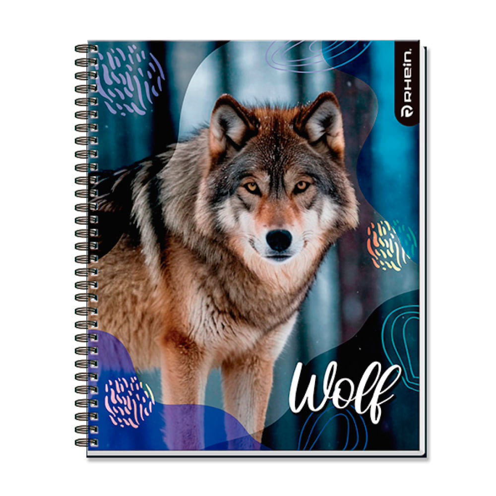 Cuaderno Universitario Wild Life 100 Hojas Cuadros 7 Mm Diseño 2 Rhein
