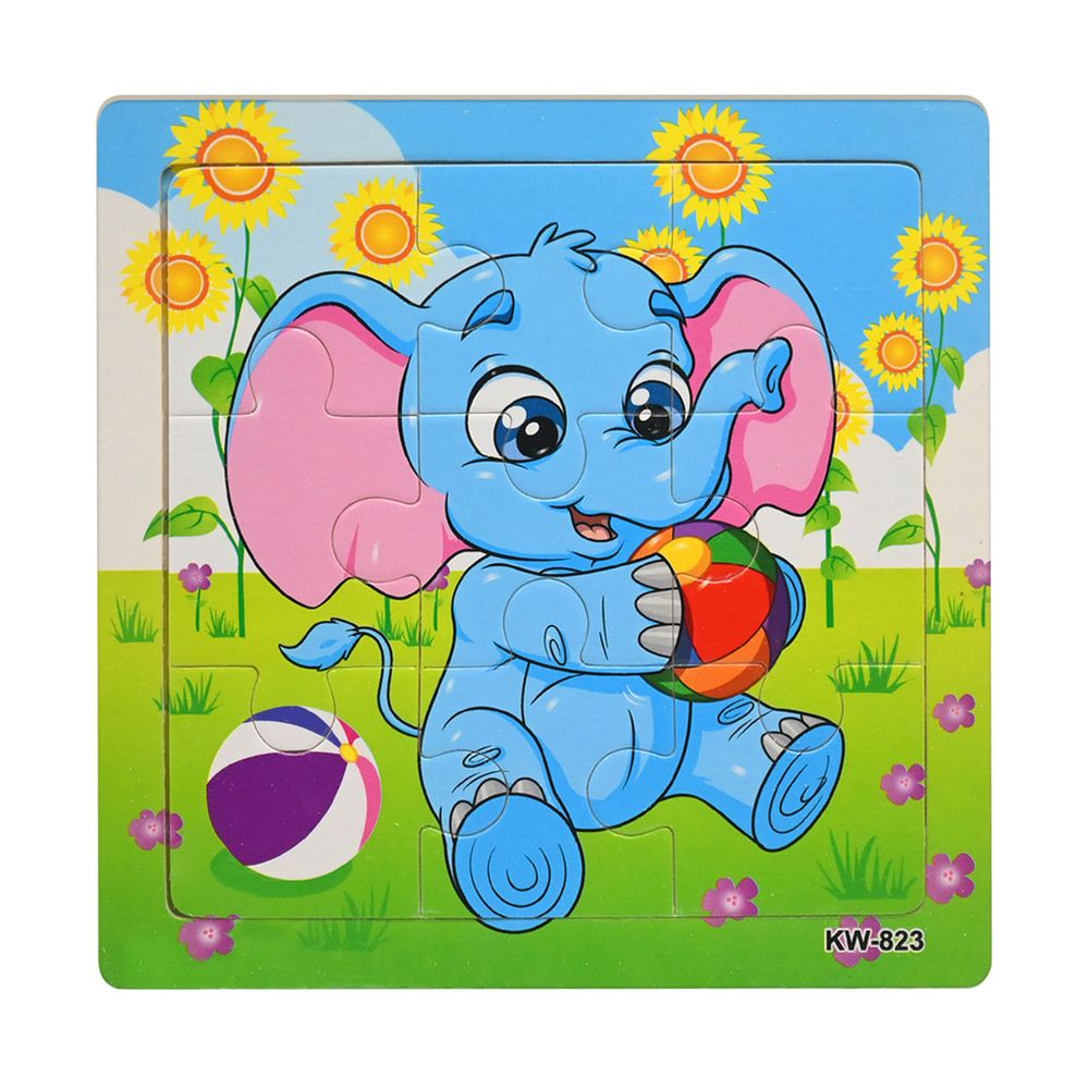 Puzzle 6 Piezas Madera 15 x 15 x 0,5 Cms Nobel Toys